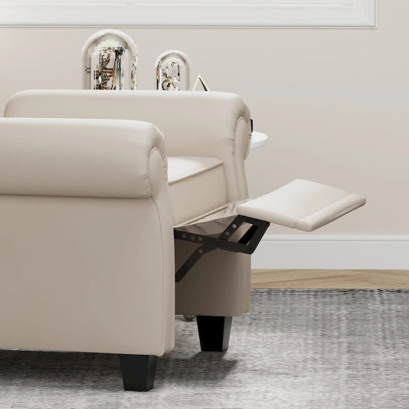 Modern Tufted Push Back Armchair