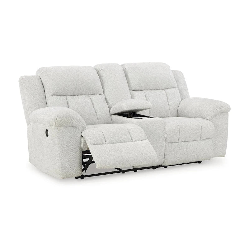 Signature Design by Ashley Frohn Double Reclining Loveseat with Console - 80W x 40D x 42H