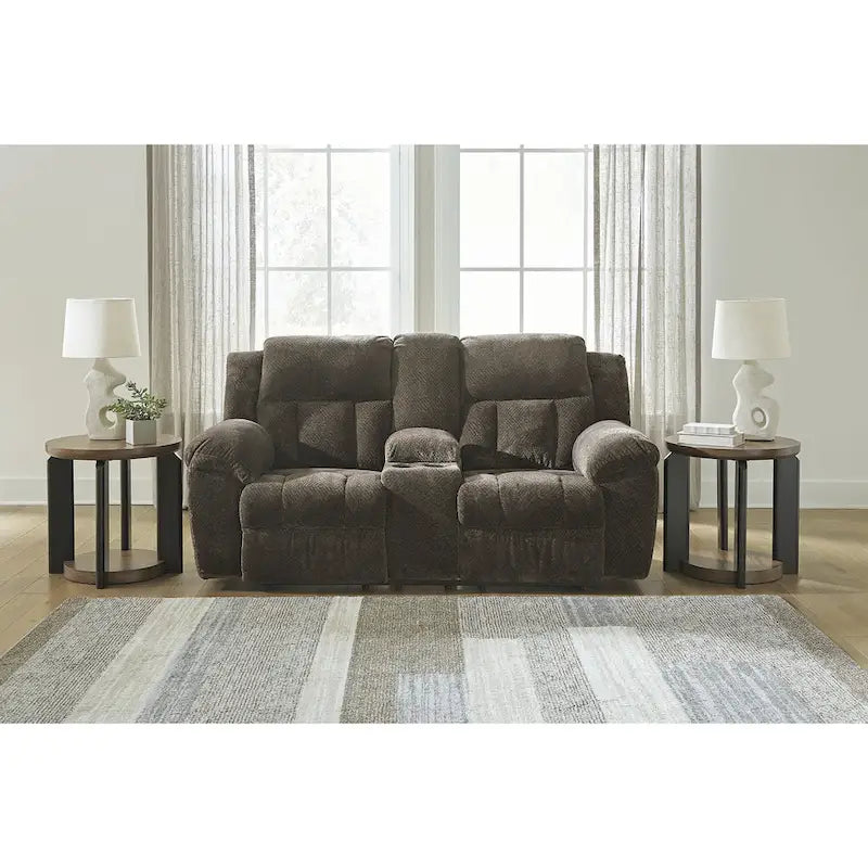 Signature Design by Ashley Frohn Double Reclining Loveseat with Console - 80W x 40D x 42H