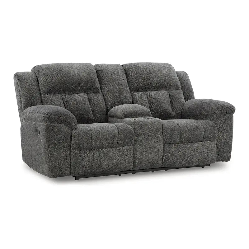 Signature Design by Ashley Frohn Double Reclining Loveseat with Console - 80W x 40D x 42H
