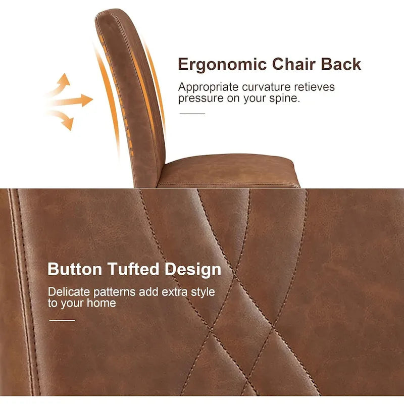 VECELO Upholstered Dining Chairs Set of 2/4/6, Fabric Dining Room Kitchen Side Chair, Parson Dining Chairs