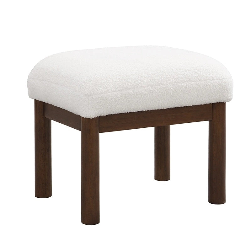 Mid-Century Accent Chair with Ottoman