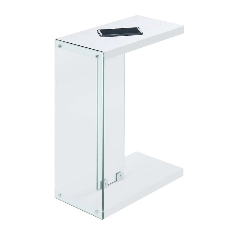 Convenience Concepts SoHo Glass C End Table