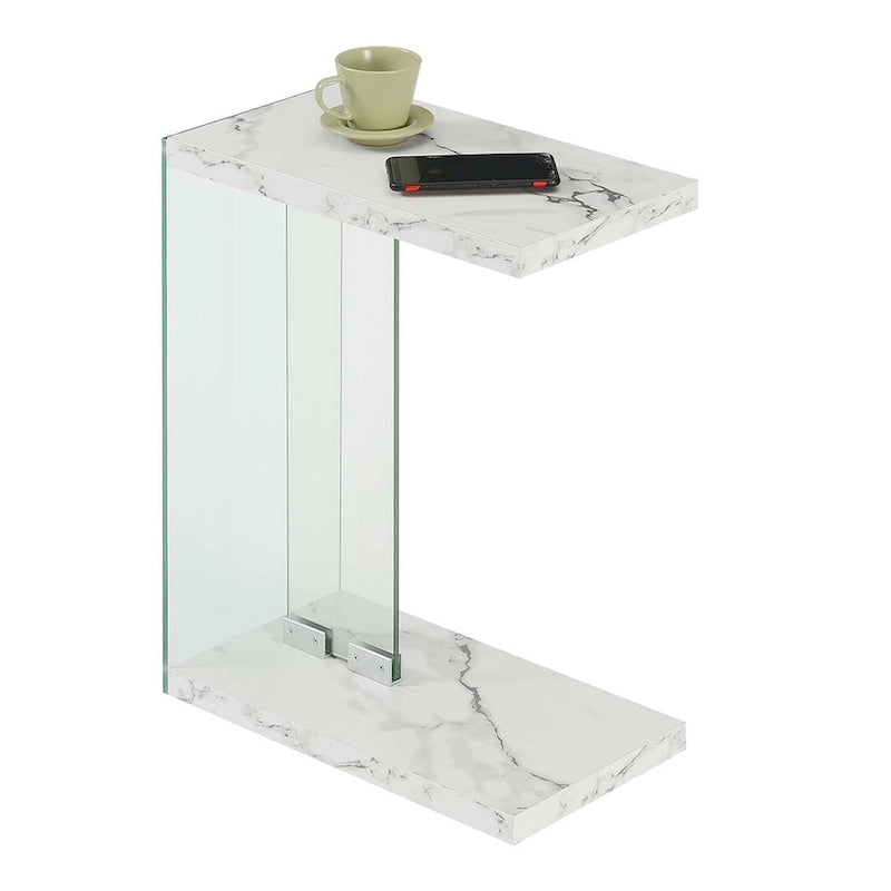 Convenience Concepts SoHo Glass C End Table