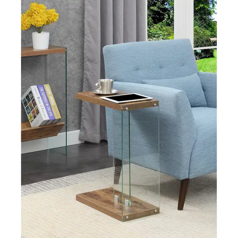 Convenience Concepts SoHo Glass C End Table