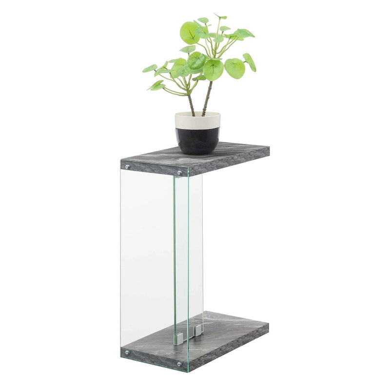 Convenience Concepts SoHo Glass C End Table
