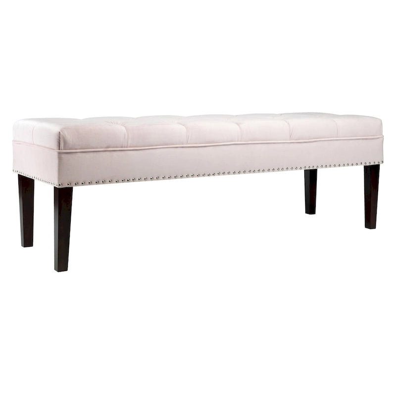 Mid Century Modern Tufted Upholstered Living Room Bench