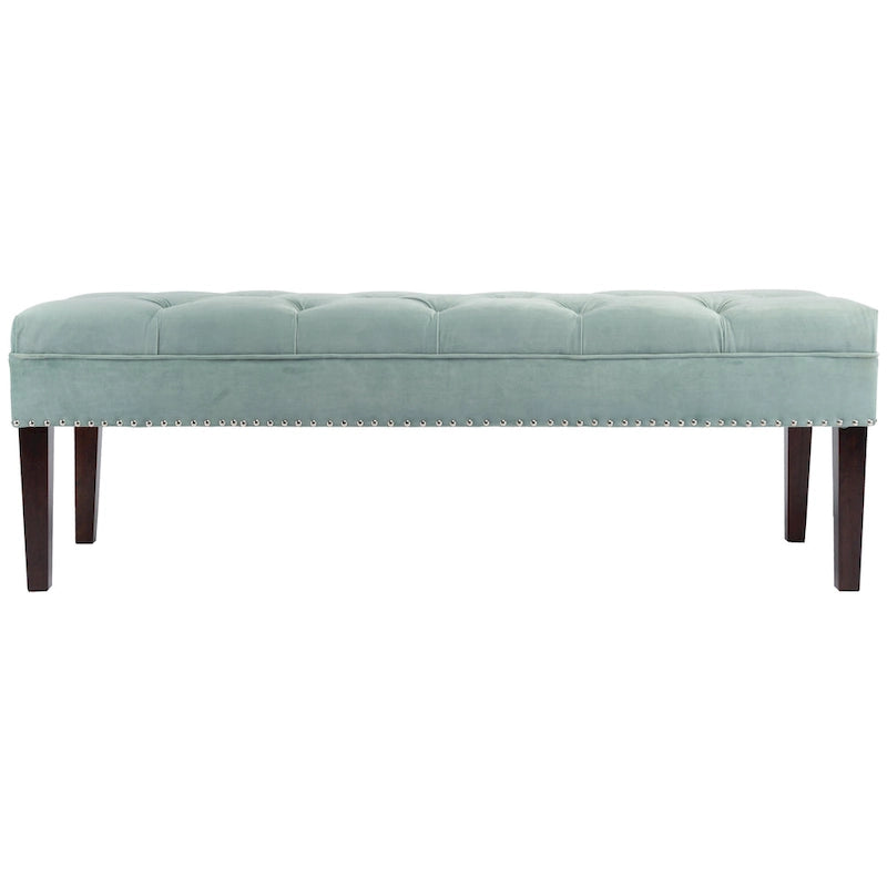 Mid Century Modern Tufted Upholstered Living Room Bench