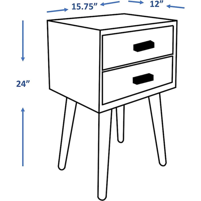Hartford Two Drawer Side Table