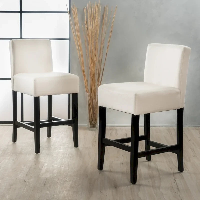 Lopez 26-inch Fabric Counter Stool (Set of 2) by Christopher Knight Home - 26