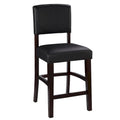 Linon Falesti Faux Leather 24.17-inch Espresso Counter Stool
