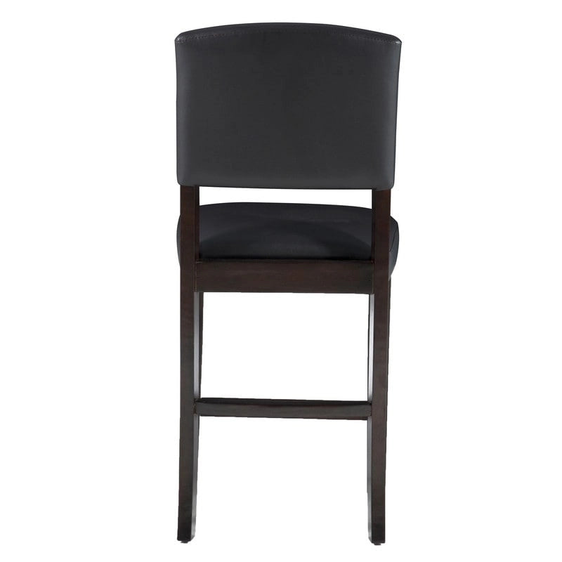 Linon Falesti Faux Leather 24.17-inch Espresso Counter Stool