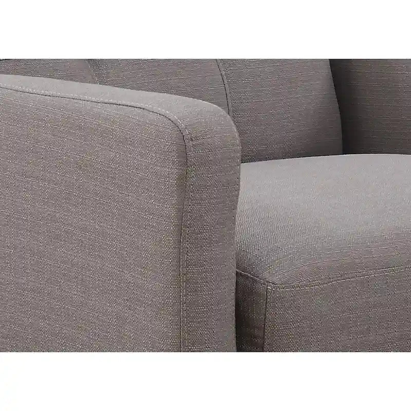 Crystal Grey 3-Piece Living Room Sofa Set