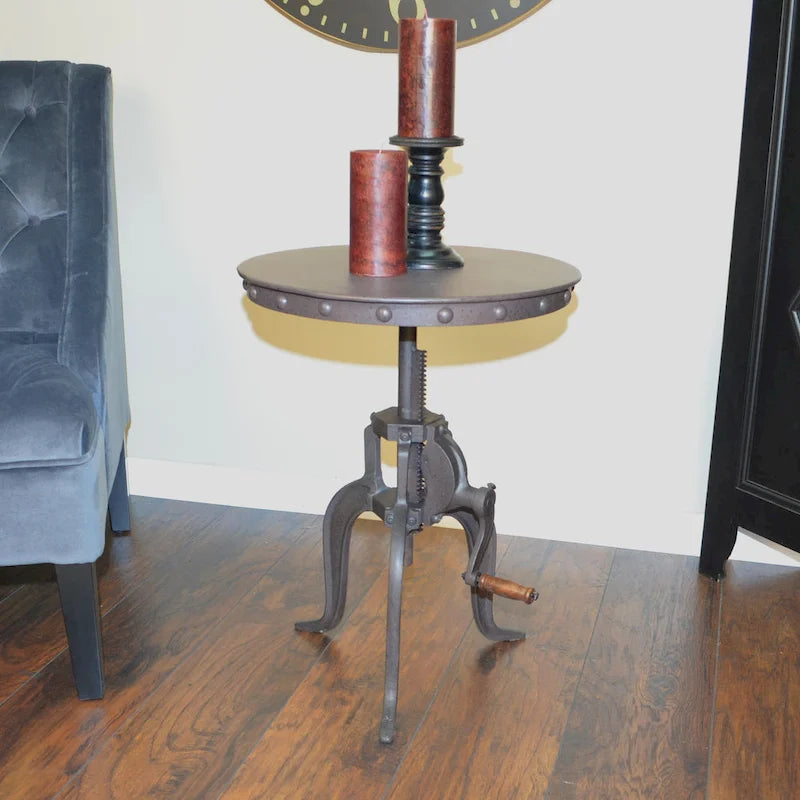 Carolina Living Regan Adjustable Accent Table - Industrial