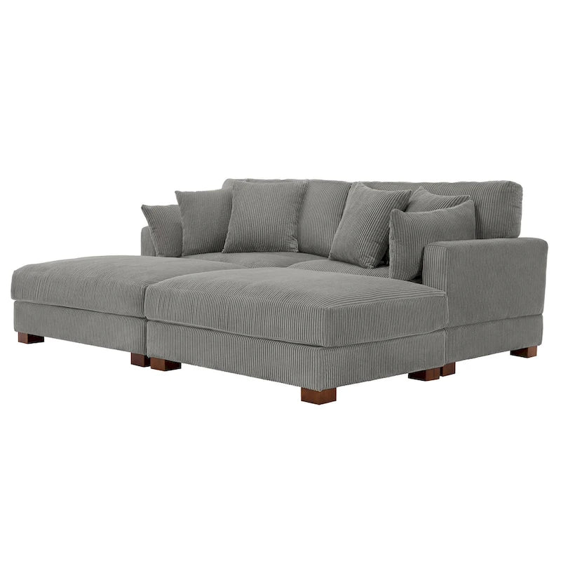 88 Convertible Larger Couch Modular Sectional Sofa Set