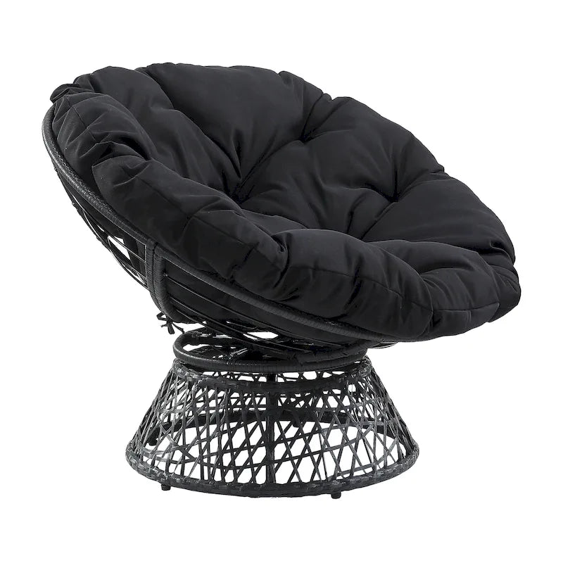 The Curated Nomad Avoca Woven Wicker Papasan Chair