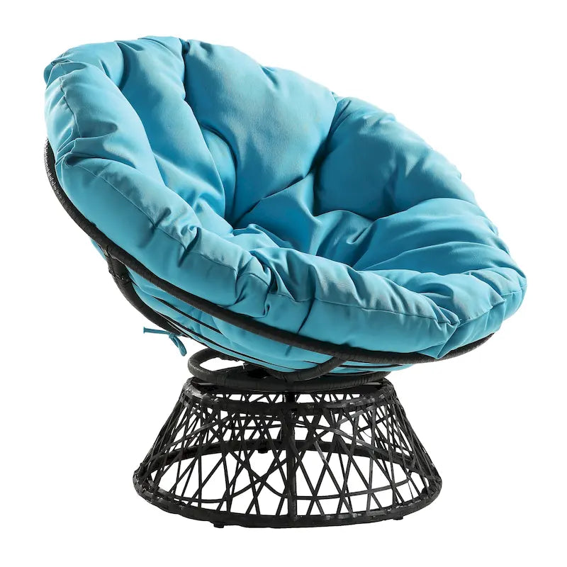 The Curated Nomad Avoca Woven Wicker Papasan Chair