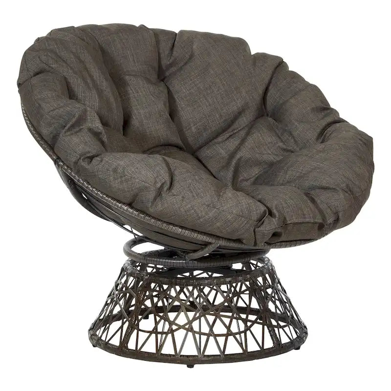 The Curated Nomad Avoca Woven Wicker Papasan Chair