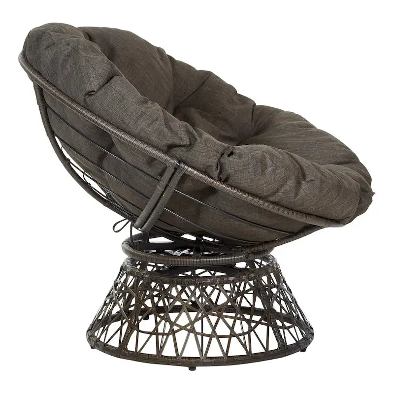 The Curated Nomad Avoca Woven Wicker Papasan Chair
