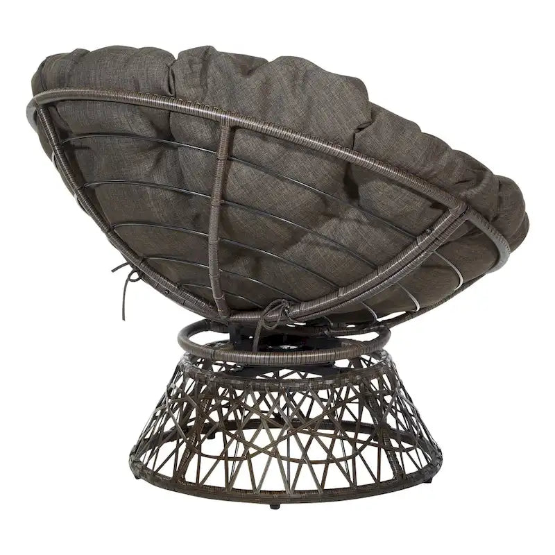 The Curated Nomad Avoca Woven Wicker Papasan Chair