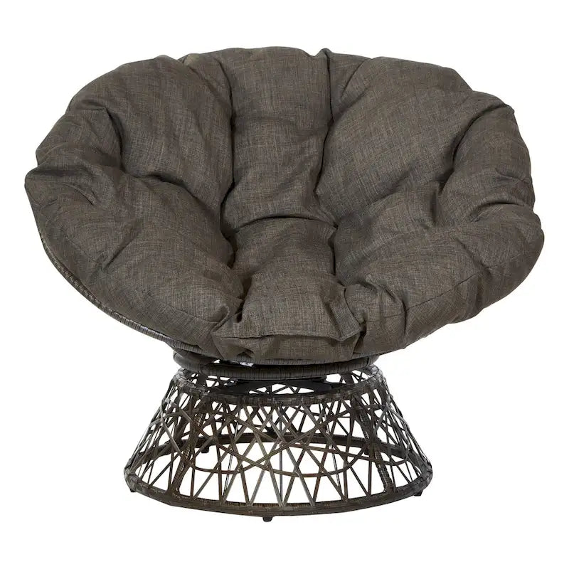 The Curated Nomad Avoca Woven Wicker Papasan Chair