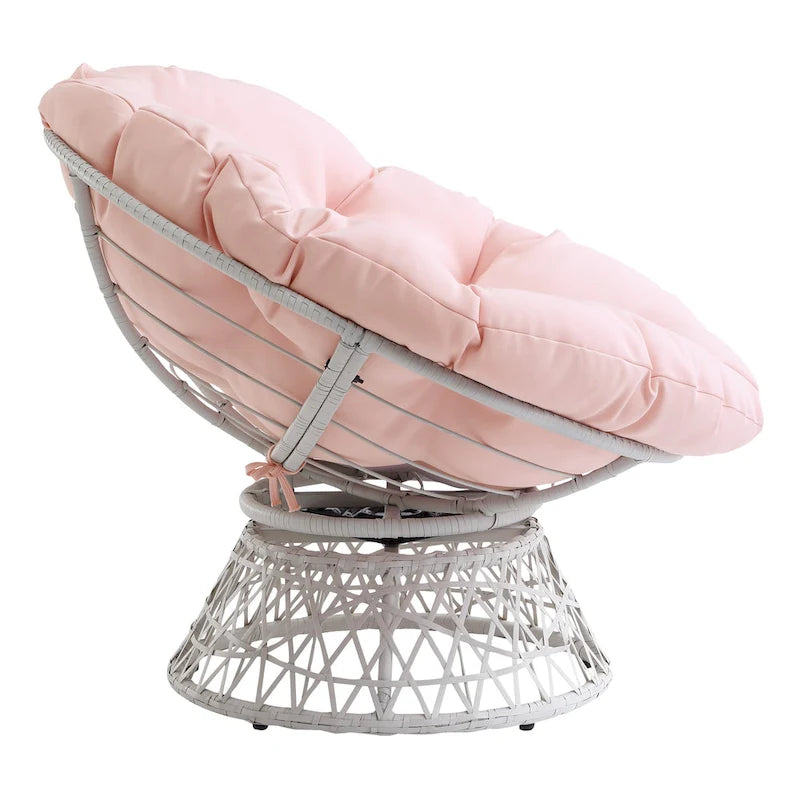 The Curated Nomad Avoca Woven Wicker Papasan Chair
