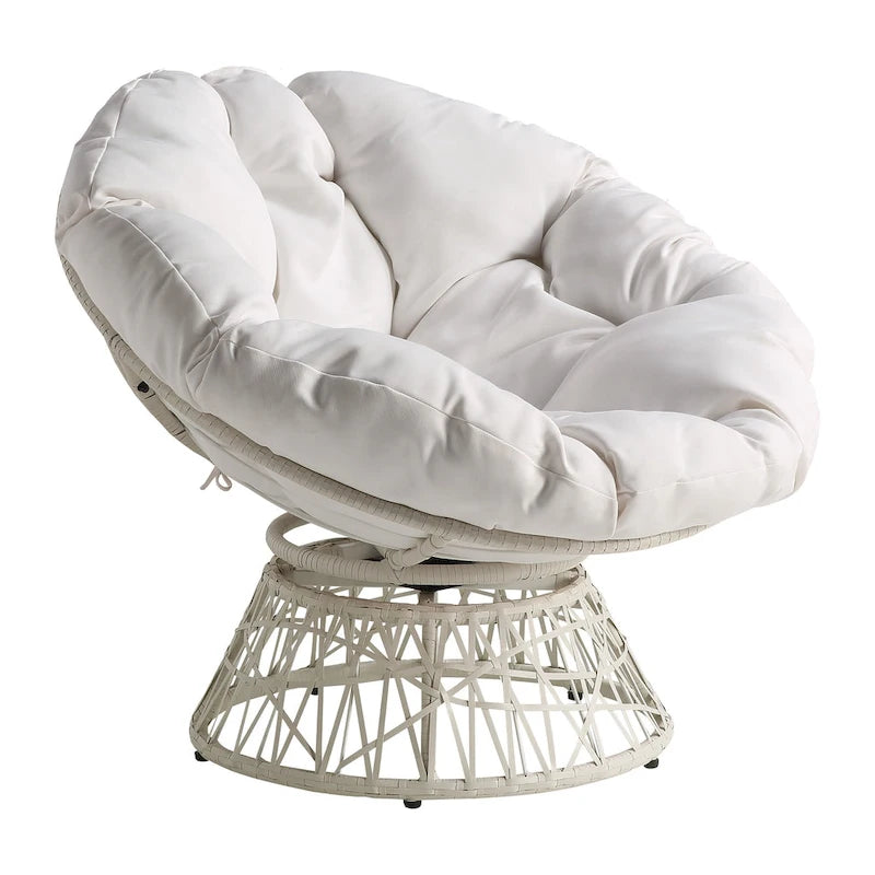 The Curated Nomad Avoca Woven Wicker Papasan Chair