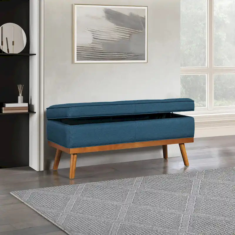 Carson Carrington Sastamala Mid-century Storage Bench