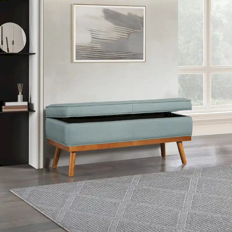 Carson Carrington Sastamala Mid-century Storage Bench