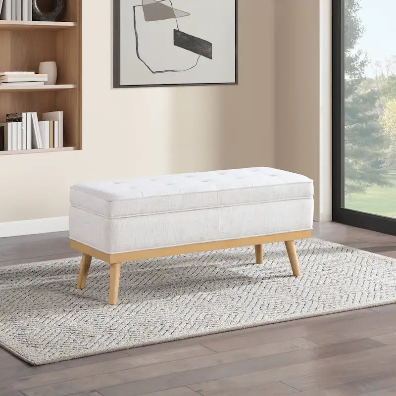 Carson Carrington Sastamala Mid-century Storage Bench