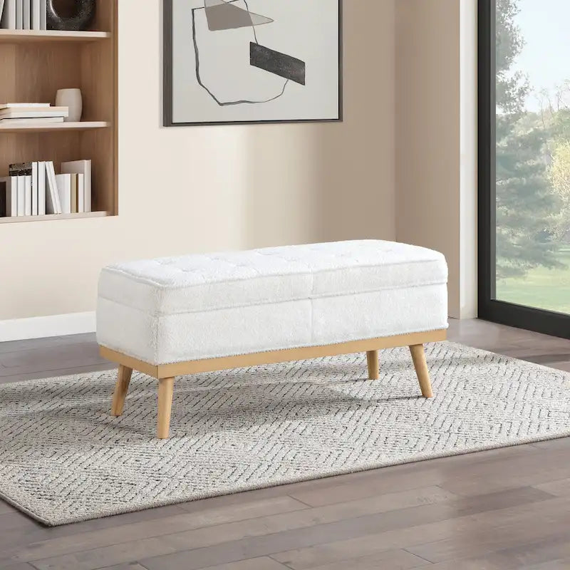Carson Carrington Sastamala Mid-century Storage Bench