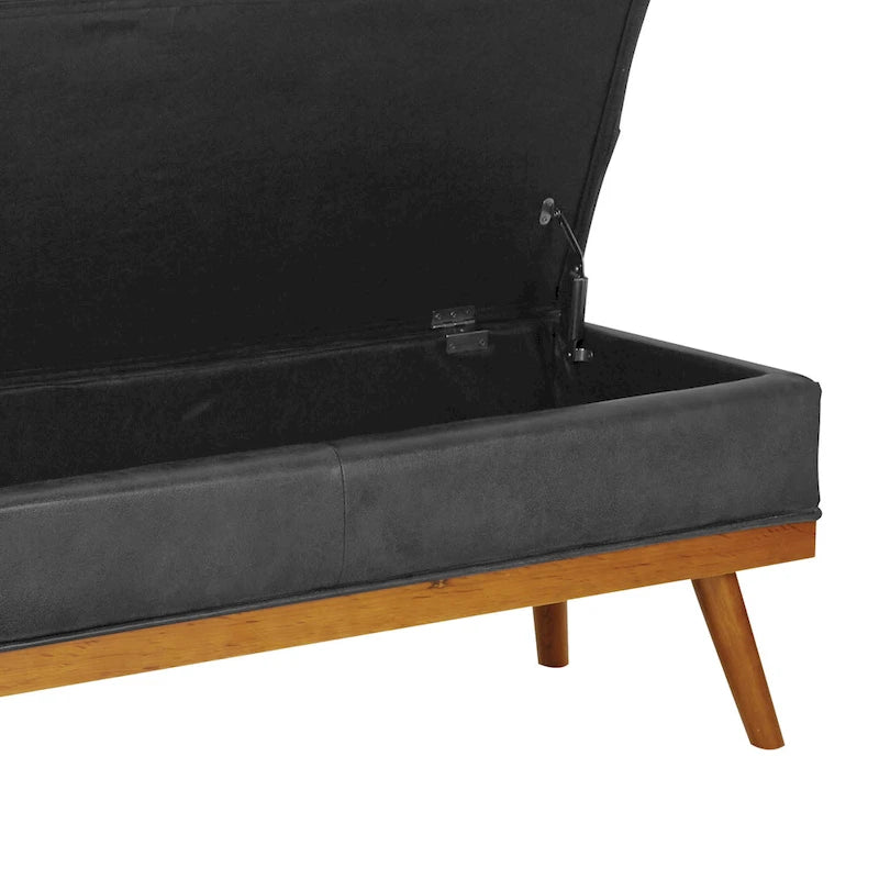 Carson Carrington Sastamala Mid-century Storage Bench