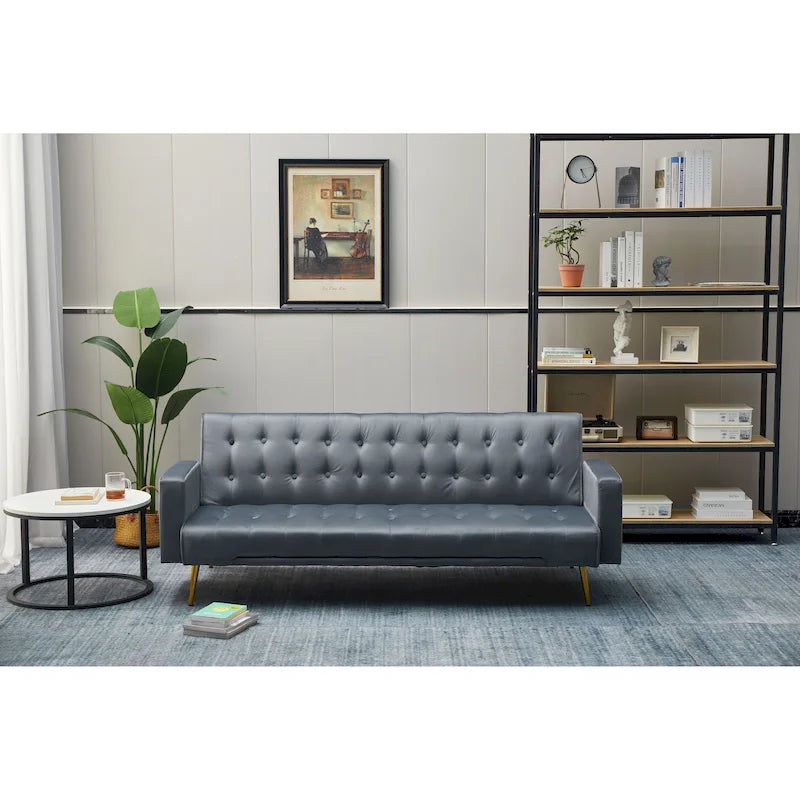 75 Wide Tufted Velvet Convertible Sleeper sofa