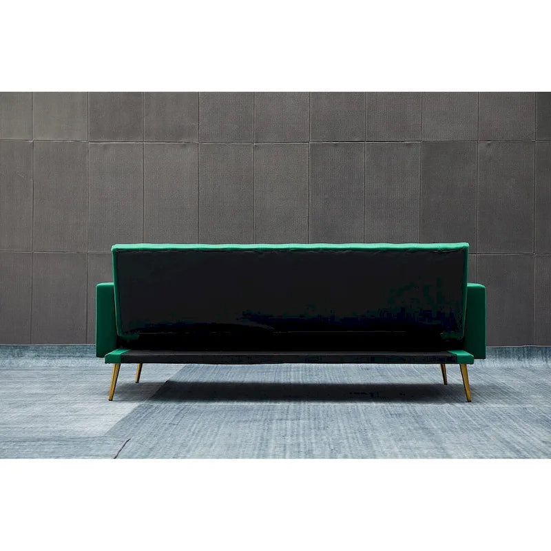 75 Wide Tufted Velvet Convertible Sleeper sofa