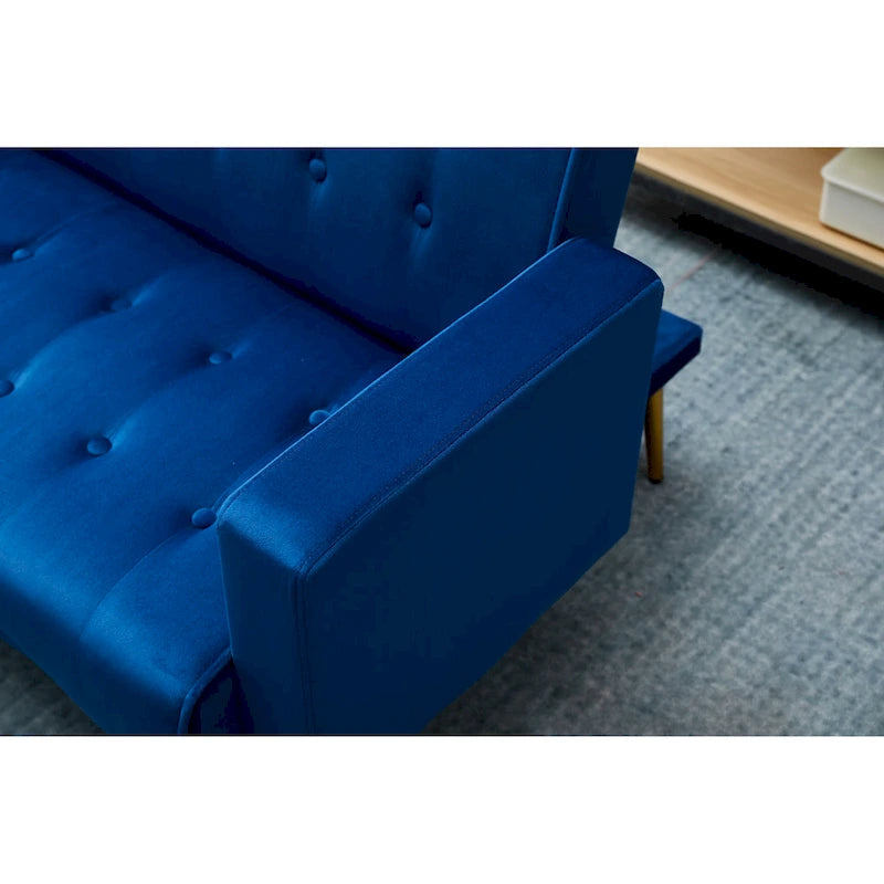 75 Wide Tufted Velvet Convertible Sleeper sofa