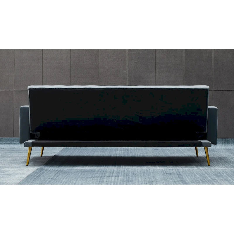 75 Wide Tufted Velvet Convertible Sleeper sofa