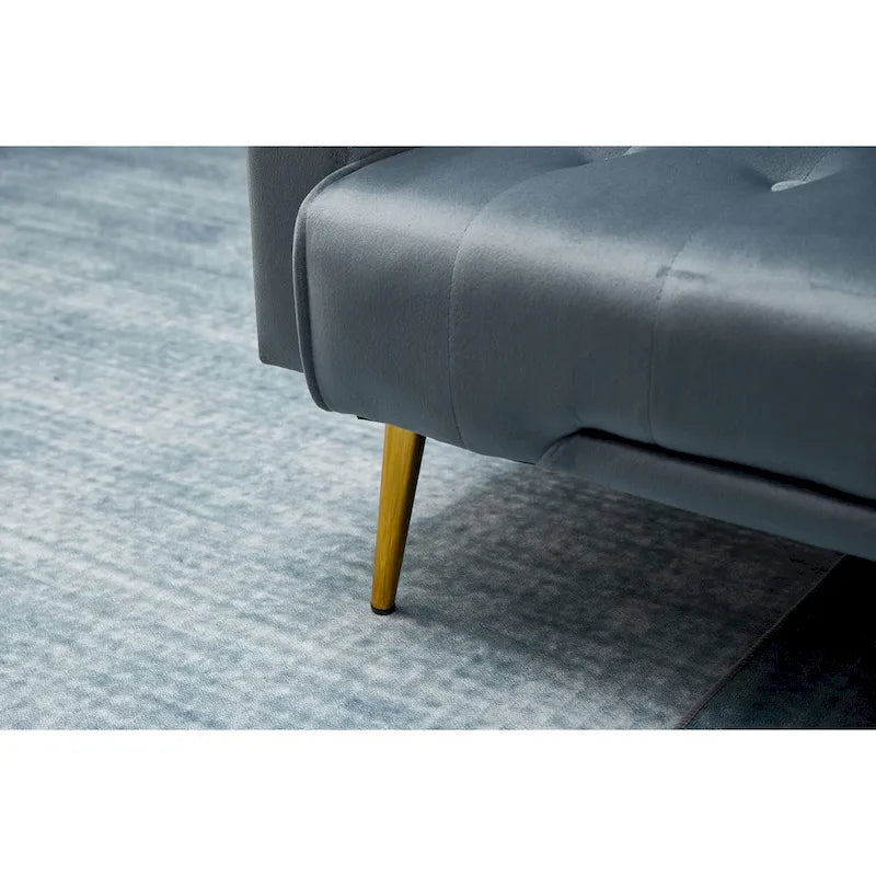 75 Wide Tufted Velvet Convertible Sleeper sofa