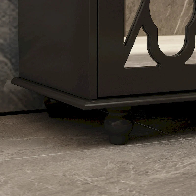 55W Mirrored Credenza Sideboards Buffets Cabinet Bookcase Living Room