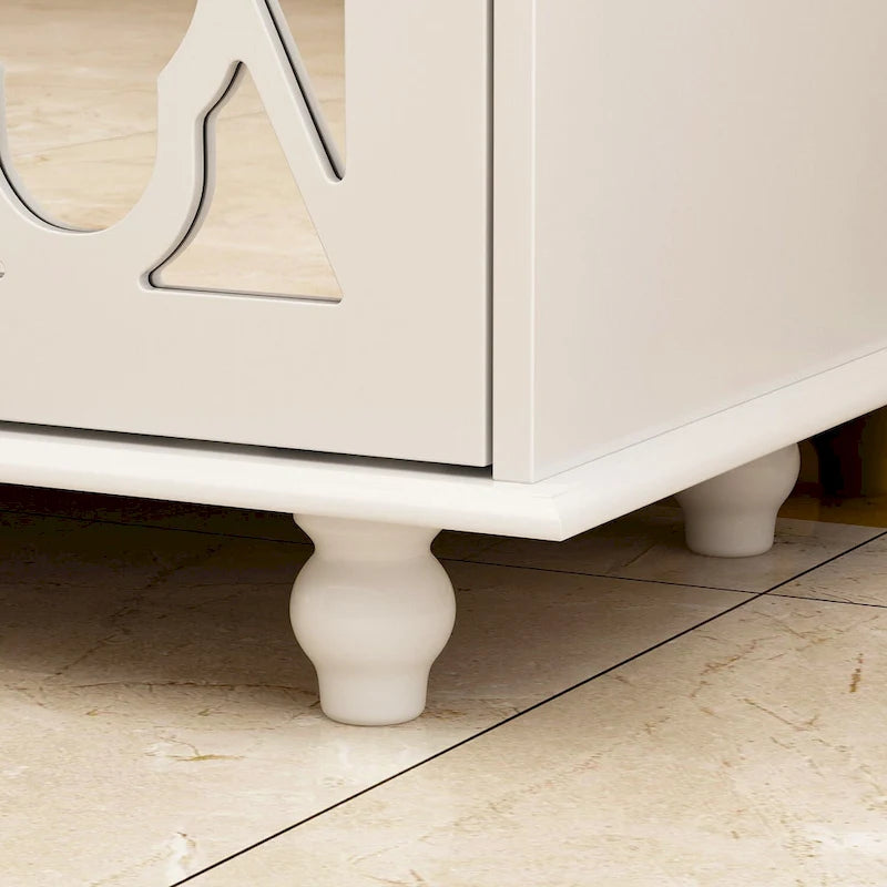 55W Mirrored Credenza Sideboards Buffets Cabinet Bookcase Living Room