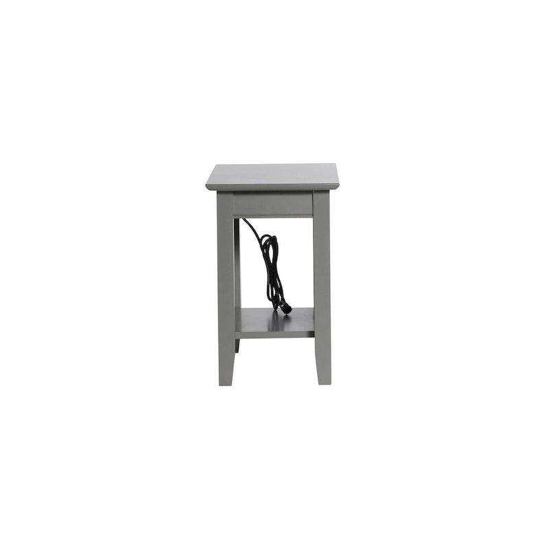AFI Nantucket Chair Side Table with Built-in Charger