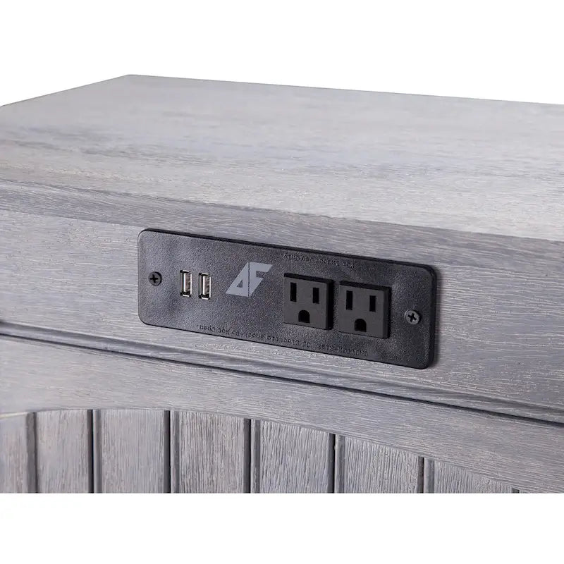 AFI Nantucket Chair Side Table with Built-in Charger