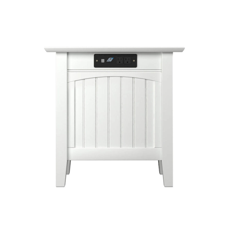 AFI Nantucket Chair Side Table with Built-in Charger