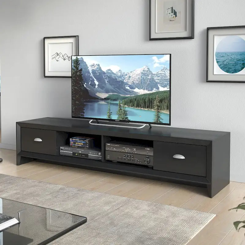Lakewood Extra Wide Low Profile TV Stand, for TVs up to 85