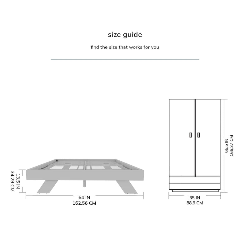 MH London Etna Platform Queen Size Bed