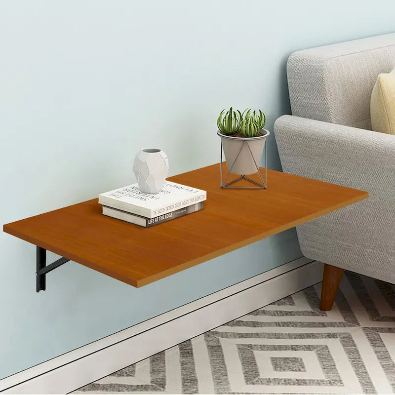 Multifunctional Wall Mounted Folding Desk Wooden Shelf & Workbench