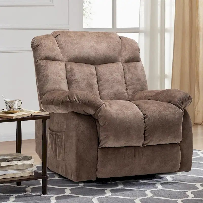 Power Lift Recliner Chair for Elderly, Heavy Duty & Safety Motion Reclining Mechanism-Fabric Sofa Living Room Chair