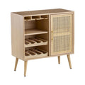 A&B Home Natural Wine Cabinet