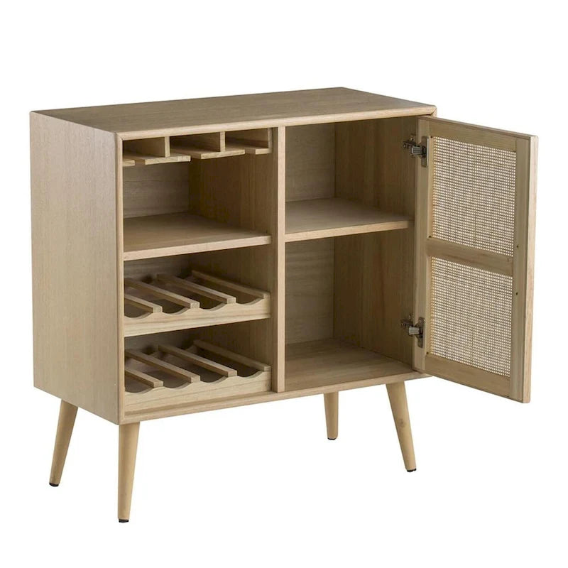 A&B Home Natural Wine Cabinet