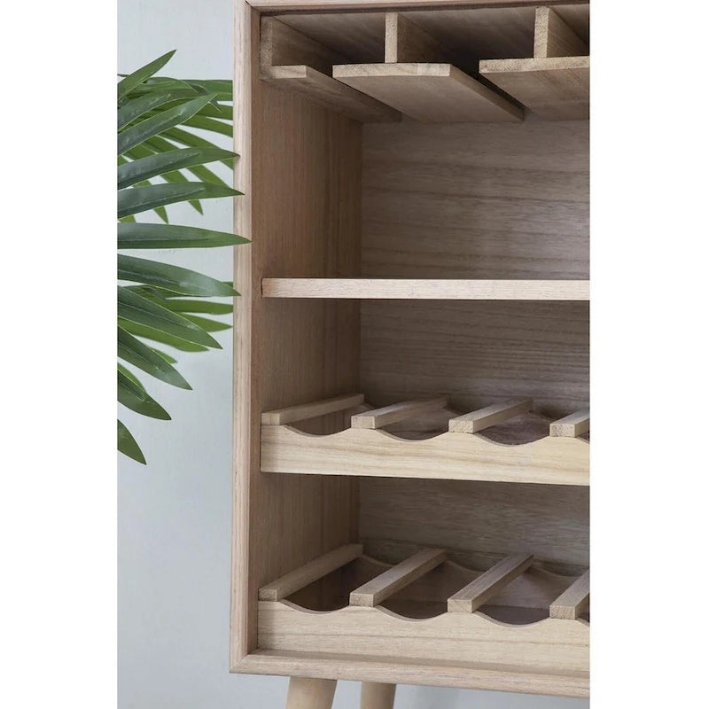 A&B Home Natural Wine Cabinet