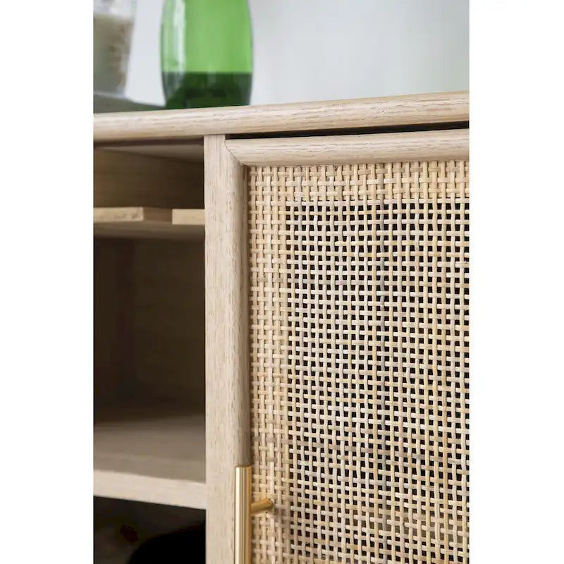 A&B Home Natural Wine Cabinet